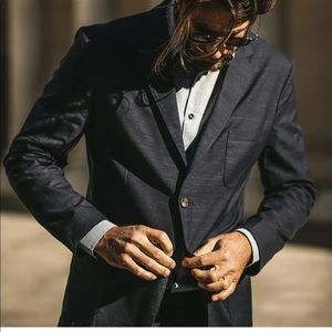 Taylor stitch summer weight blazer in navy size 36 (xs)